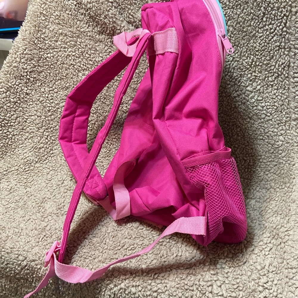 Style Icon Minnie Mouse Pink backpack zipper top torn spot inside clean - Picture 2 of 8